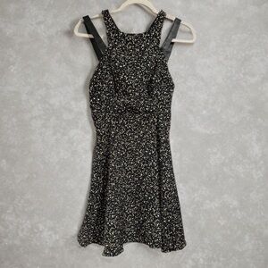 BCBG Generation Strappy Summer Evening Dress in Dark Night Multi Size4 RayonPoly